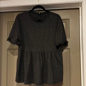 Agnes & Dora Charcoal Top